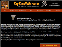 Tablet Screenshot of kaybassguitar.com